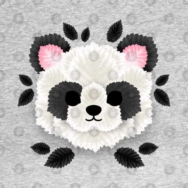 Panda of leaves by NemiMakeit